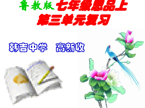 鲁教版七年级思品上第三单元复习课件