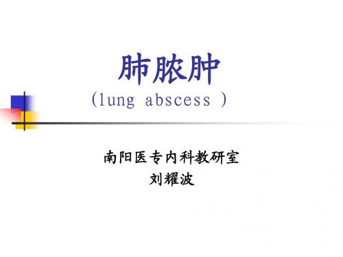 肺脓肿