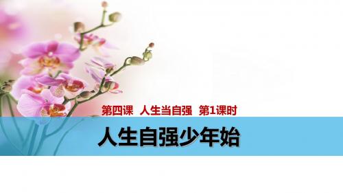 2017部编人教版七年级道德与法治下册课件人生自强少年始068