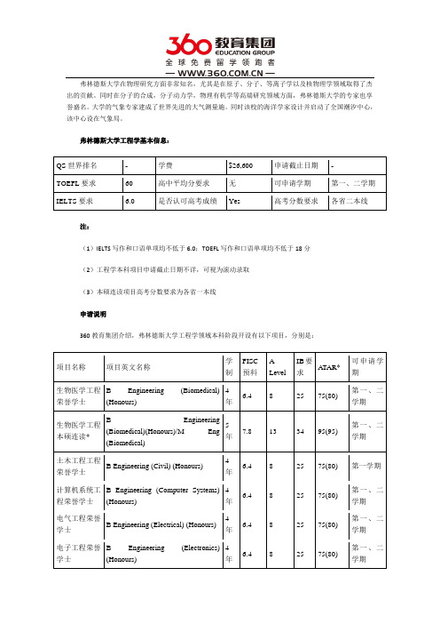 弗林德斯大学工程学好吗