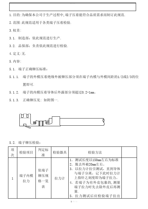 端子检验规范