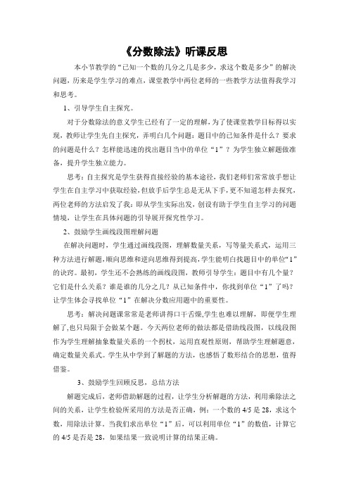《分数除法》听课反思 (6)
