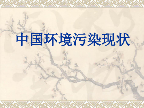 中国环境污染现状[优质PPT]