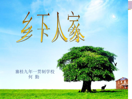 21乡下人家课件