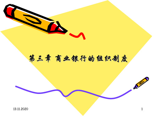 第03章 商业银行的组织制度PPT课件