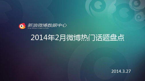 2014年2月微博热门话题报告