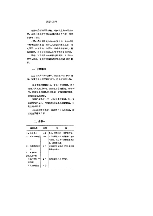 [神奇速读训练法]