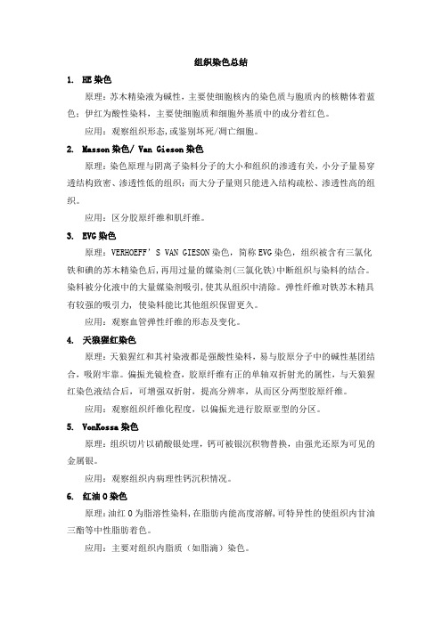 组织染色总结