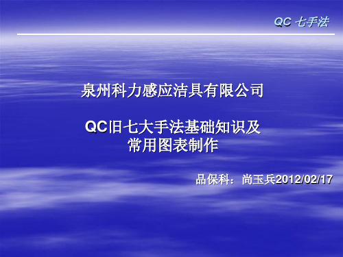QC旧七大手法基础知识及图表制作