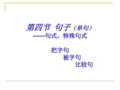 语法修辞篇-3章-3-句子(三)