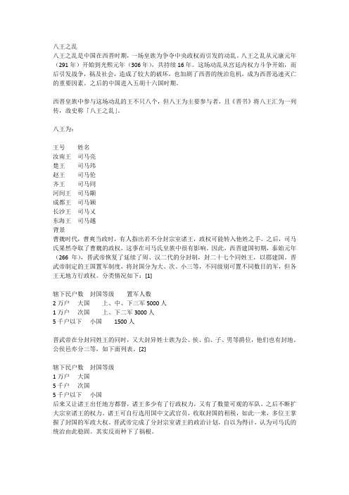 八王之乱