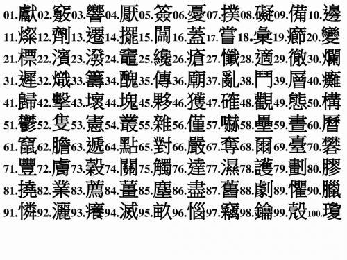 中医医古文繁体字