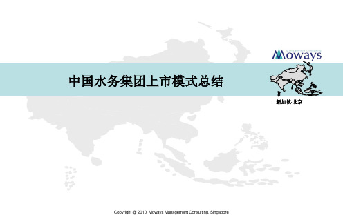 中国水务集团上市模式总结