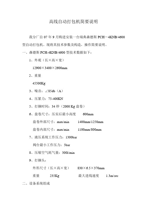 打包机(瑞典森德斯)简要说明