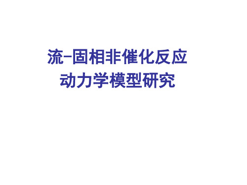 流-固相非催化反应动力学模型研究
