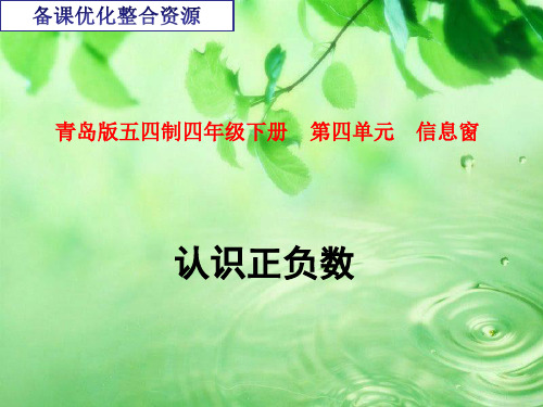 人教版小学四年级的数学下册第四单元第一节课时.ppt