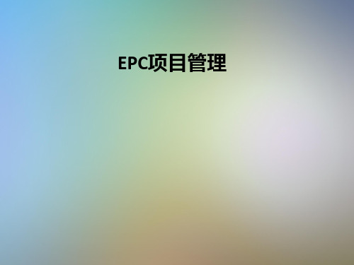 EPC项目管理