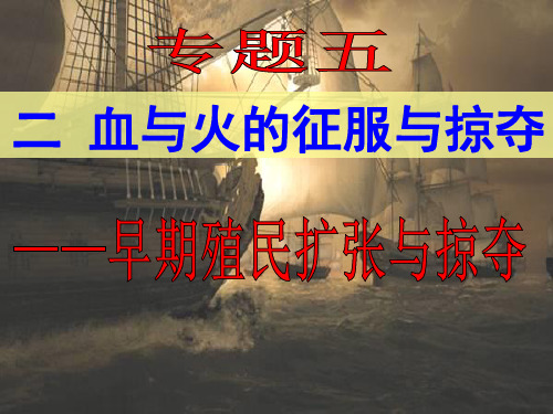 人民版历史必修二5.2《血和火的征服和掠夺》课件(共23张PPT)