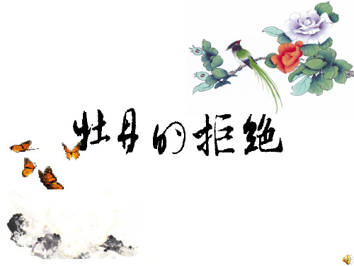 【高中语文】牡丹的拒绝ppt精品课件20