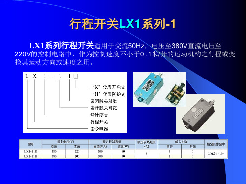 行程开关资料