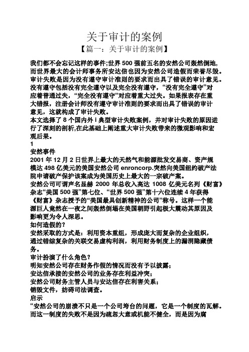 关于审计的案例