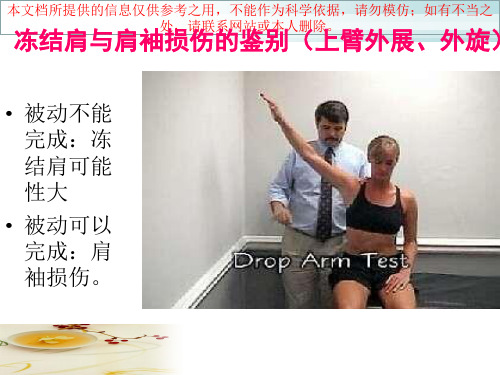 肩关节体格检查培训课件