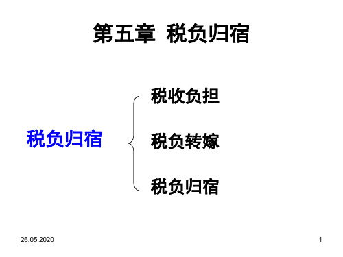 上财--第5章--税负归宿