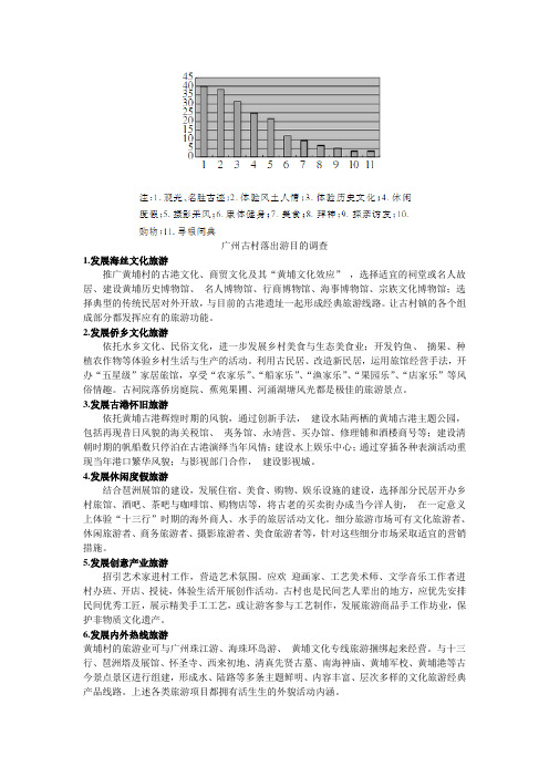 黄埔村的旅游规划参考