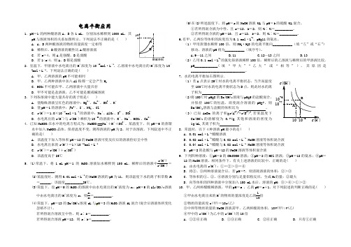 电离平衡和盐类的水解