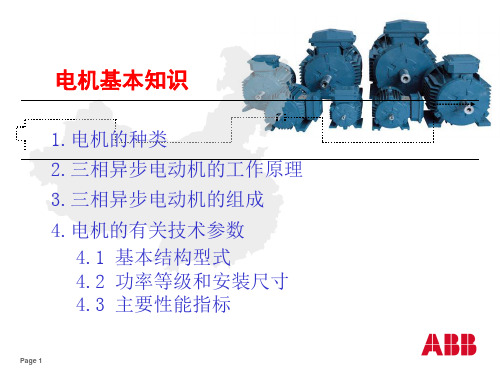 ABB电机基本知识、类型、结构、使用、维护介绍