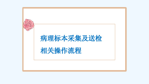 病理标本采集及送检 PPT
