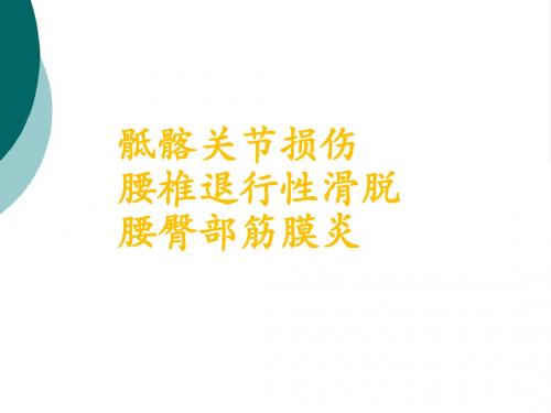 骶髂关节