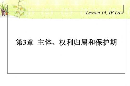 知识产权法14(02)-PPT精选文档