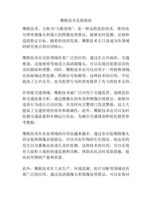 鹰眼技术发展现状
