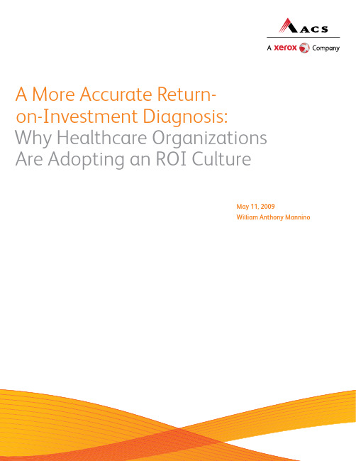 White Paper- Healthcare Return-On-Investment Diagnosis