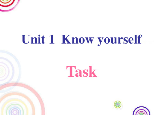 译林牛津版 9A Unit 1 Task公开课教学课件