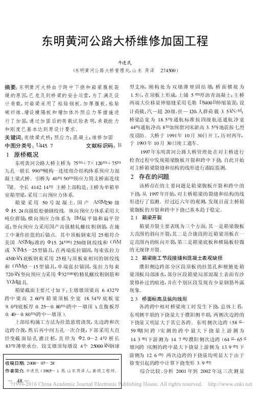 东明黄河公路大桥维修加固工程