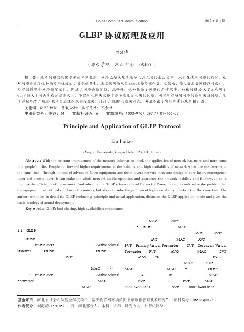 GLBP协议原理及应用