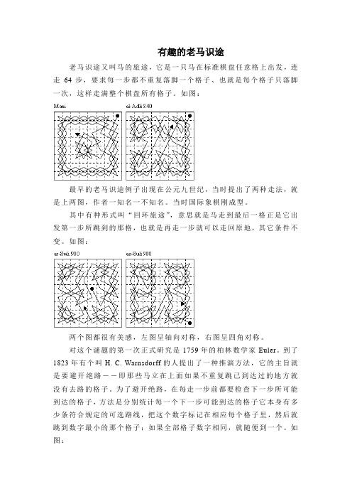 有趣的老马识途