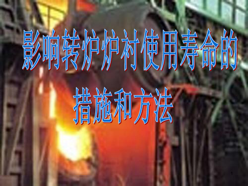 影响转炉炉衬使用寿命的措施和方法ppt课件