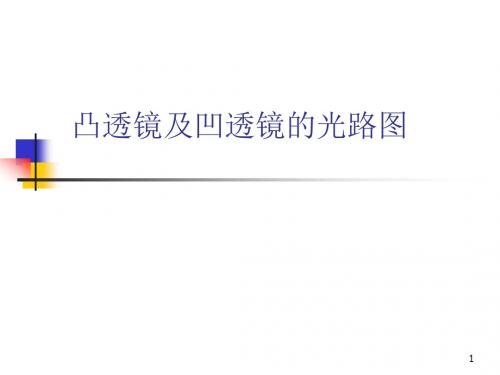 凸透镜、凹透镜光路图-作图法ppt课件