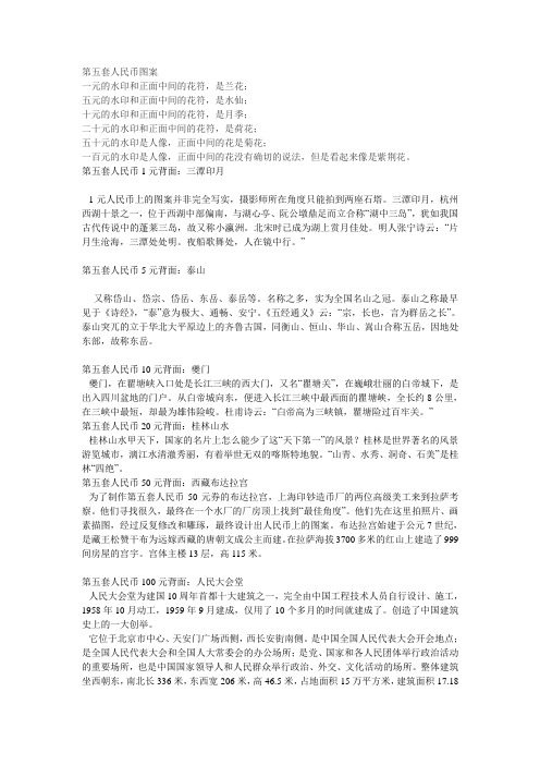 人民币图案