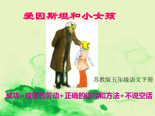 《爱因斯坦和小女孩》课件(苏教版五年级语文下册课件)