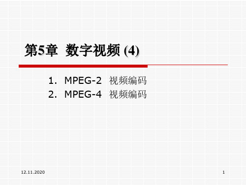 第5章数字视频(4)PPT课件