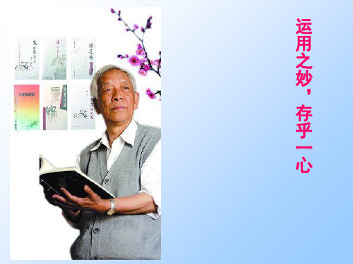 运用之妙,存乎一心