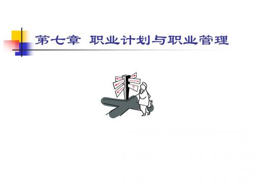 第9章 职业生涯规划与发展