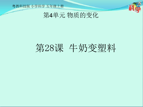 28 牛奶变塑料