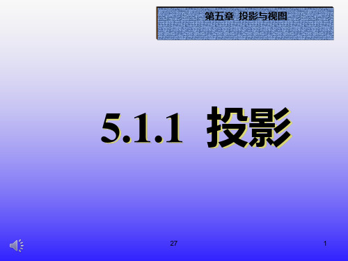 北师大版九年级数学上册投影教学课件
