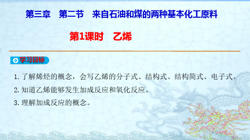 人教版必修二第三章第二节来自石油和煤的两种基本化工原料 第一课时：乙烯 课件(共20张PPT)