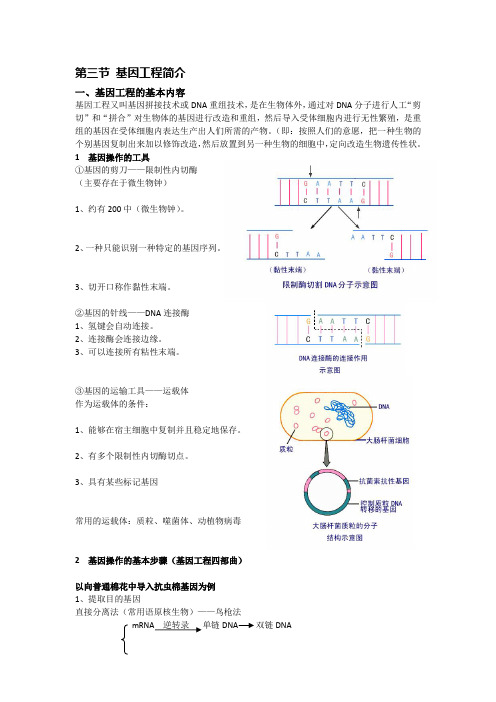 高中生物选修(全一册)复习资料(下)